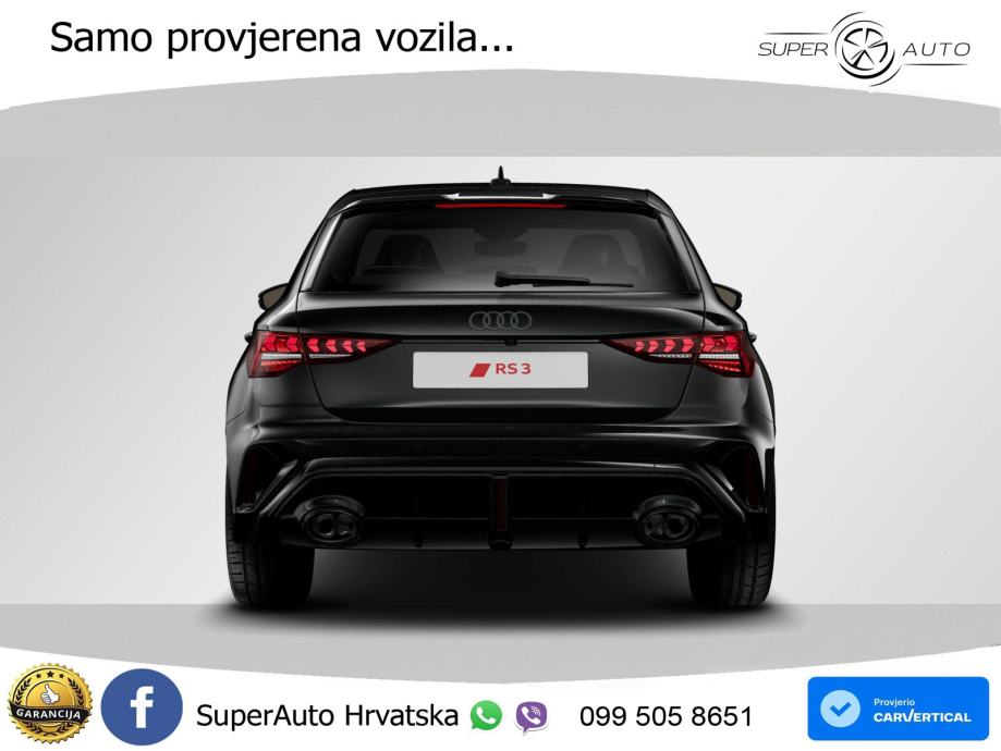 Audi RS3 Sportback 2.5 TFSI (400 KS) quattro S tronic LED+GR SJED+ACC, fotografija 6