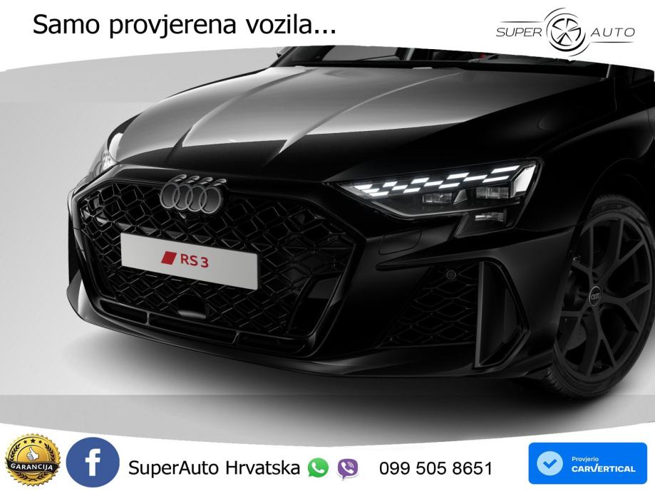 Audi RS3 Sportback 2.5 TFSI (400 KS) quattro S tronic LED+GR SJED+ACC, fotografija 7