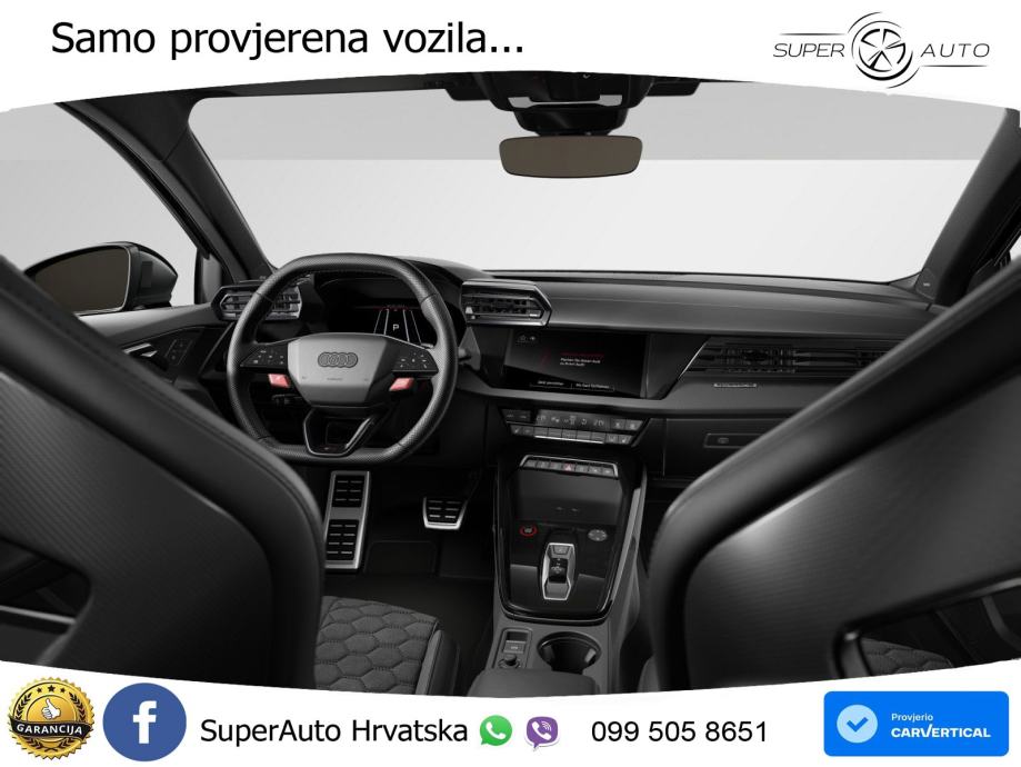 Audi RS3 Sportback 2.5 TFSI (400 KS) quattro S tronic LED+GR SJED+ACC, fotografija 8