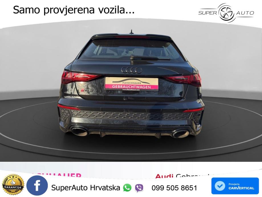 Audi RS3 Sportback 2.5 TFSI (400 KS) quattro S tronic LED+GR SJED+ACC, pogled izvana - slika 5