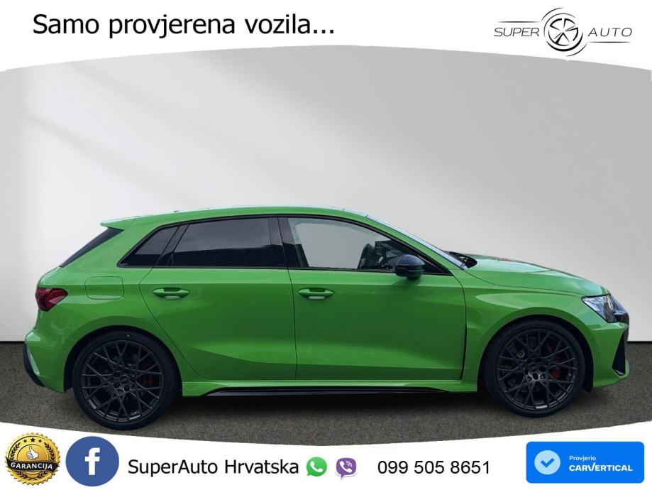 Audi RS3 Sportback 2.5 TFSI (400 KS) quattro S tronic LED+GR SJED+ACC, pogled izvana - slika 2