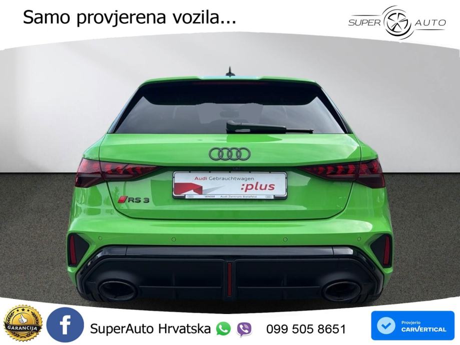 Audi RS3 Sportback 2.5 TFSI (400 KS) quattro S tronic LED+GR SJED+ACC, pogled izvana - slika 5