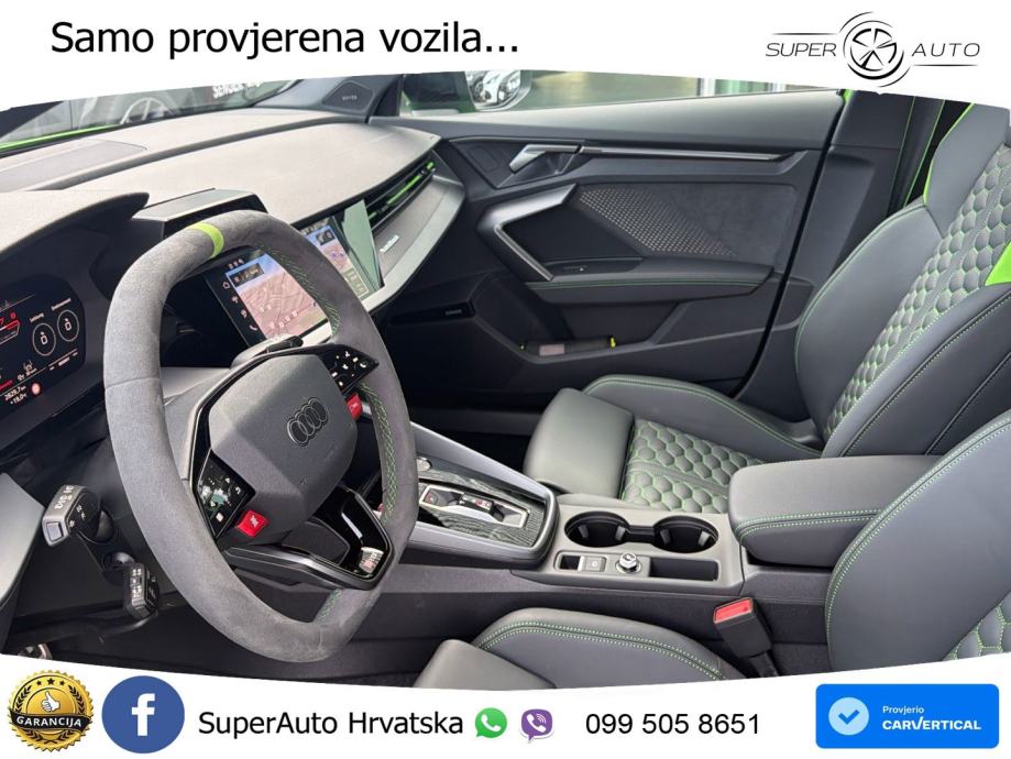 Audi RS3 Sportback 2.5 TFSI (400 KS) quattro S tronic LED+GR SJED+ACC, fotografija 9