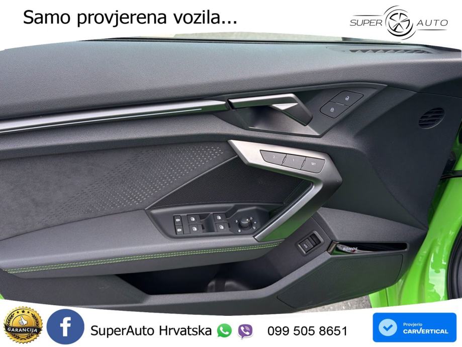 Audi RS3 Sportback 2.5 TFSI (400 KS) quattro S tronic LED+GR SJED+ACC, fotografija 12
