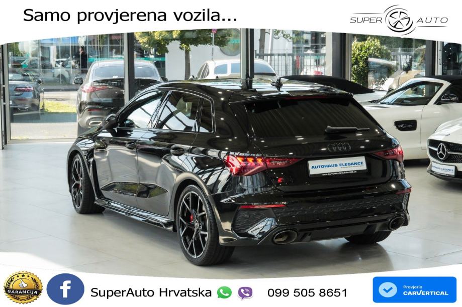 Audi RS3 Sportback 2.5 TFSI (400 KS) quattro S tronic LED+GR SJED+ACC, fotografija 3