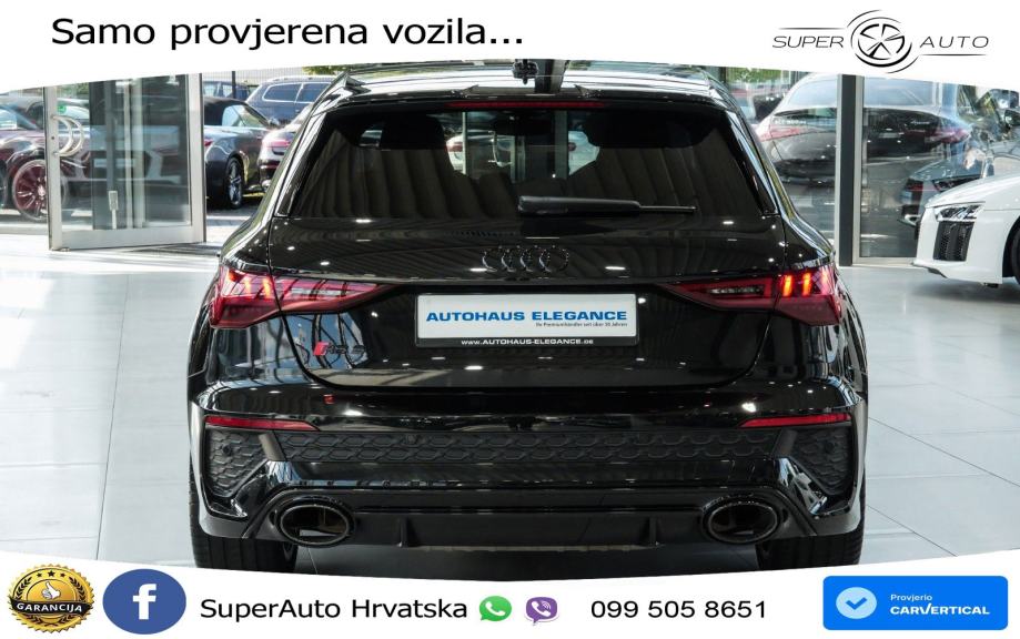 Audi RS3 Sportback 2.5 TFSI (400 KS) quattro S tronic LED+GR SJED+ACC, fotografija 5