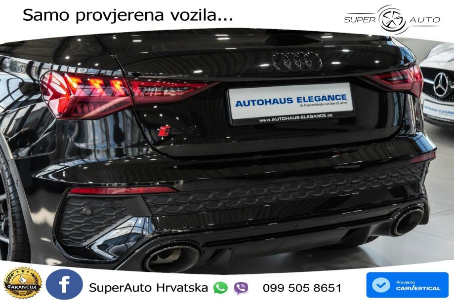Audi RS3 Sportback 2.5 TFSI (400 KS) quattro S tronic LED+GR SJED+ACC, fotografija 9