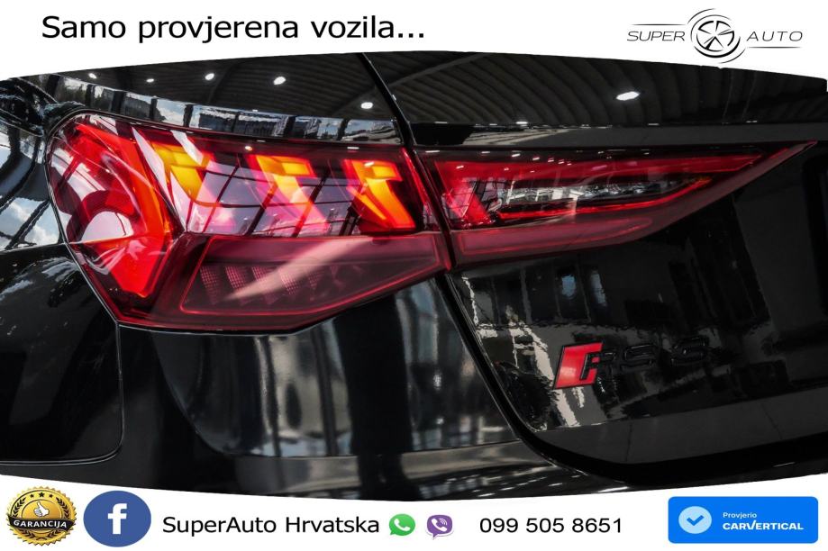 Audi RS3 Sportback 2.5 TFSI (400 KS) quattro S tronic LED+GR SJED+ACC, fotografija 11