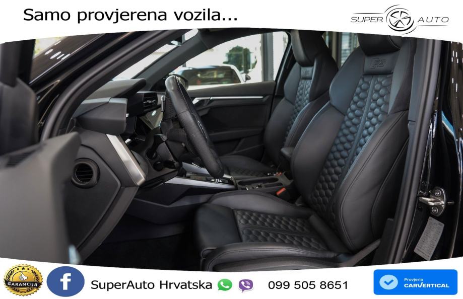 Audi RS3 Sportback 2.5 TFSI (400 KS) quattro S tronic LED+GR SJED+ACC, fotografija 15