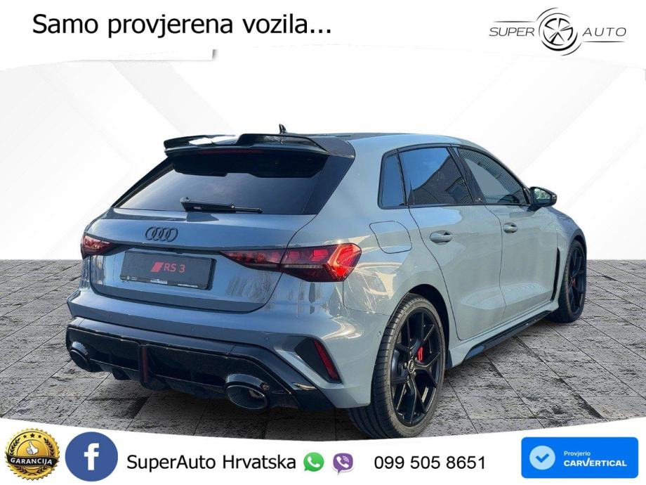 Audi RS3 Sportback 2.5 TFSI (400 KS) quattro S tronic LED+GR SJED+ACC, fotografija 3