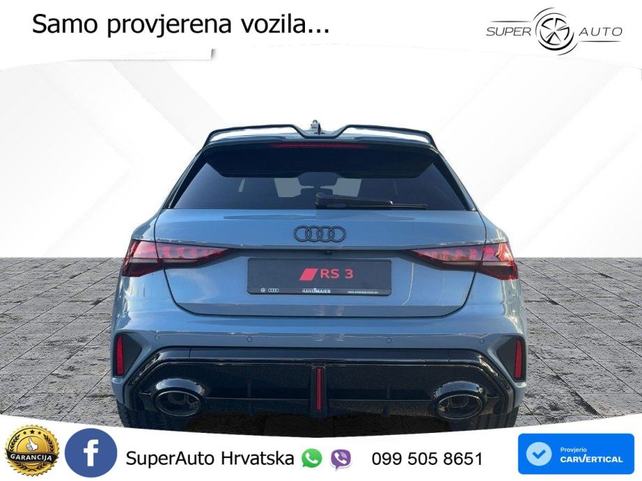 Audi RS3 Sportback 2.5 TFSI (400 KS) quattro S tronic LED+GR SJED+ACC, fotografija 4