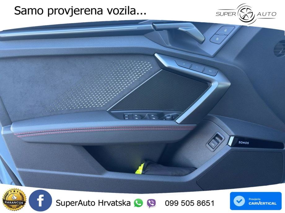 Audi RS3 Sportback 2.5 TFSI (400 KS) quattro S tronic LED+GR SJED+ACC, fotografija 13