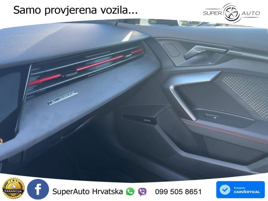 Audi RS3 Sportback 2.5 TFSI (400 KS) quattro S tronic LED+GR SJED+ACC, fotografija 16
