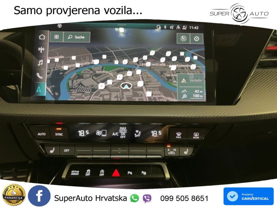 Audi RS3 Sportback 2.5 TFSI (400 KS) quattro S tronic LED+GR SJED+ACC, fotografija 11