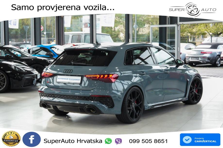 Audi RS3 Sportback 2.5 TFSI (400 KS) quattro S tronic LED+GR SJED+ACC, fotografija 2