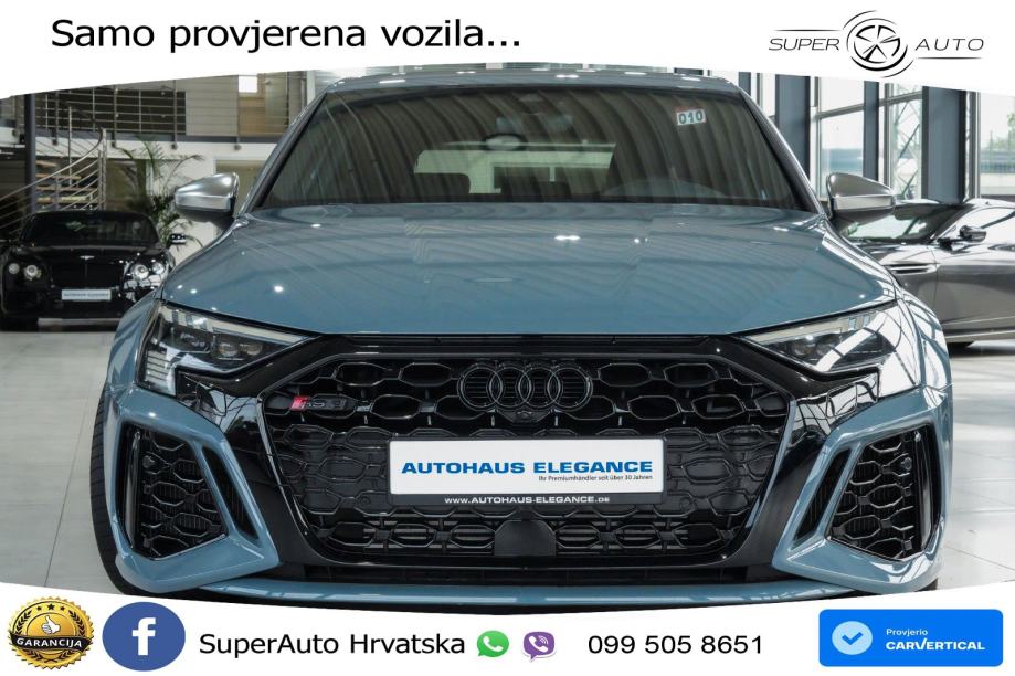 Audi RS3 Sportback 2.5 TFSI (400 KS) quattro S tronic LED+GR SJED+ACC, fotografija 4