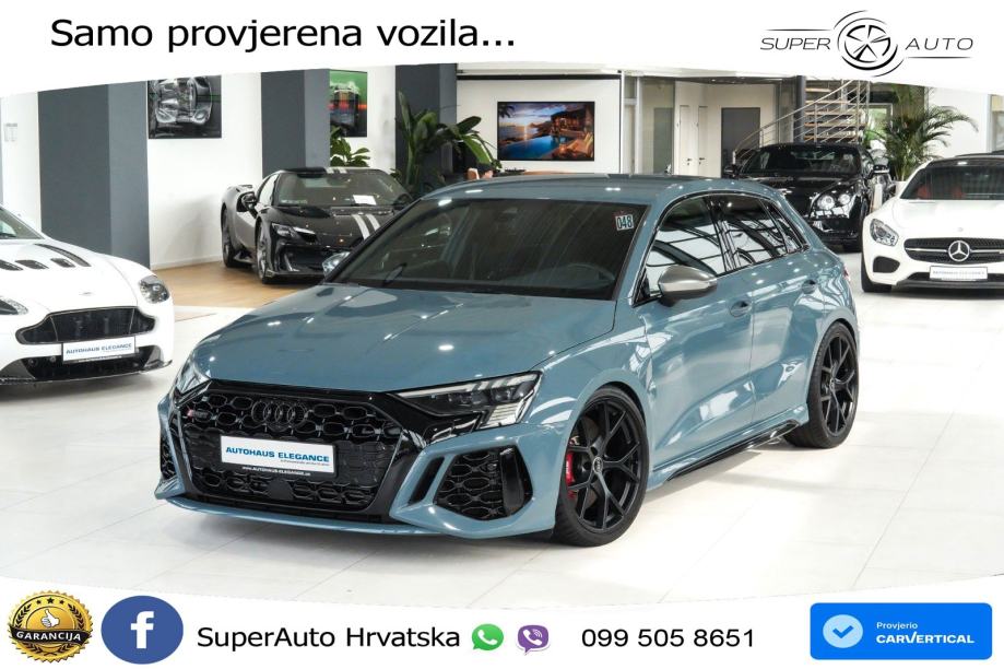 Audi RS3 Sportback 2.5 TFSI (400 KS) quattro S tronic LED+GR SJED+ACC, fotografija 6