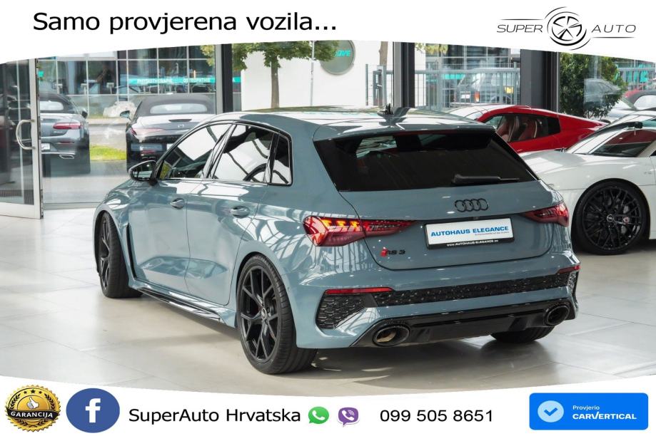 Audi RS3 Sportback 2.5 TFSI (400 KS) quattro S tronic LED+GR SJED+ACC, fotografija 7