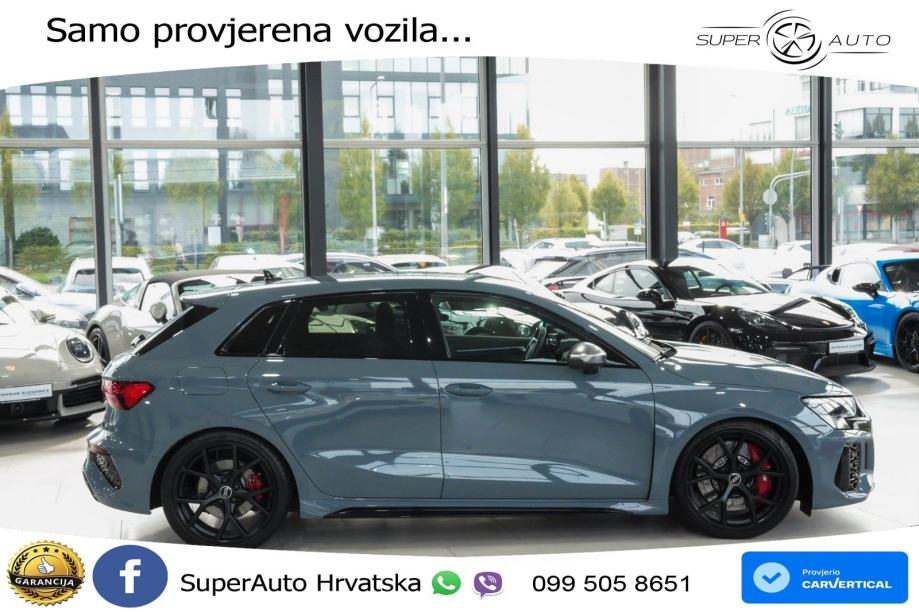 Audi RS3 Sportback 2.5 TFSI (400 KS) quattro S tronic LED+GR SJED+ACC, fotografija 8