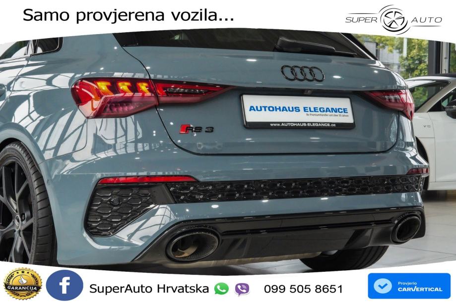 Audi RS3 Sportback 2.5 TFSI (400 KS) quattro S tronic LED+GR SJED+ACC, fotografija 10