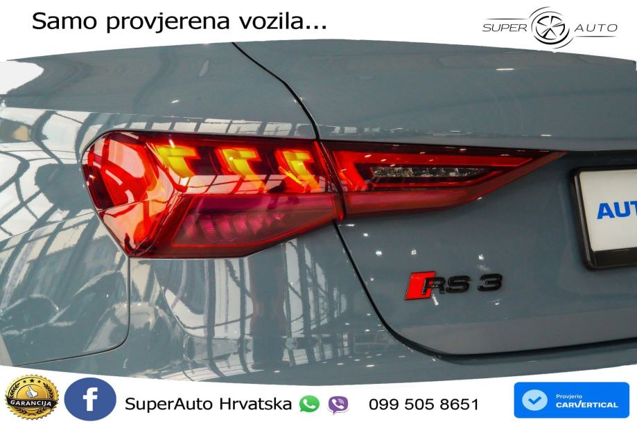 Audi RS3 Sportback 2.5 TFSI (400 KS) quattro S tronic LED+GR SJED+ACC, fotografija 12