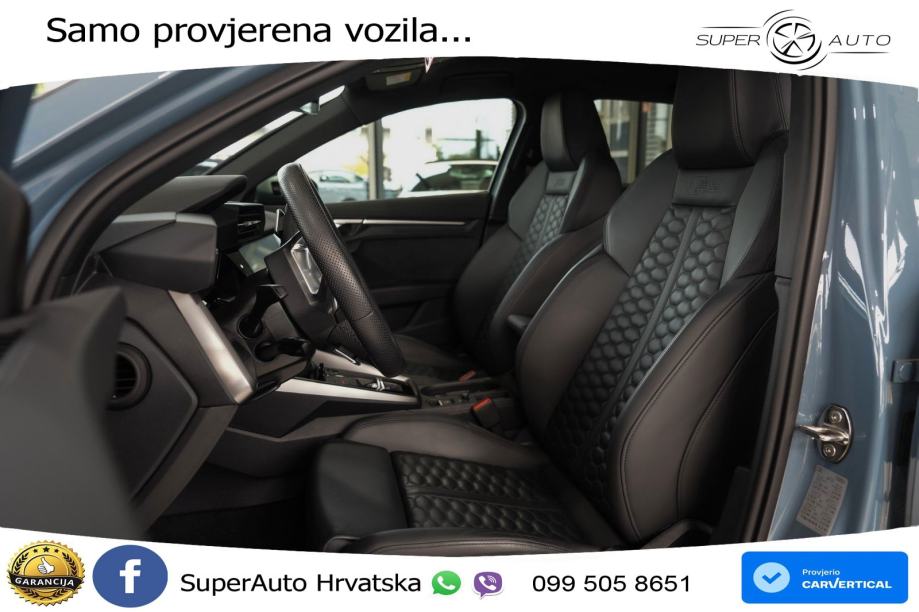 Audi RS3 Sportback 2.5 TFSI (400 KS) quattro S tronic LED+GR SJED+ACC, fotografija 14