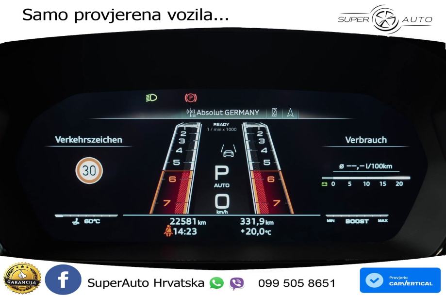 Audi RS3 Sportback 2.5 TFSI (400 KS) quattro S tronic LED+GR SJED+ACC, fotografija 20