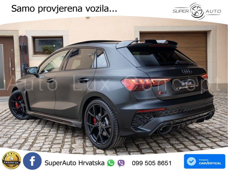 Audi RS3 Sportback 2.5 TFSI (400 KS) quattro S tronic LED+GR SJED+ACC, fotografija 4