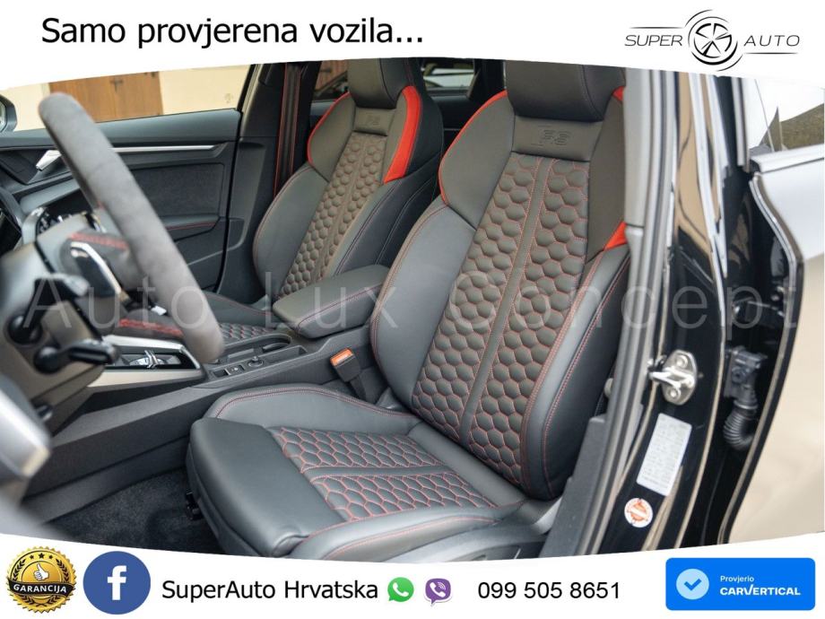 Audi RS3 Sportback 2.5 TFSI (400 KS) quattro S tronic LED+GR SJED+ACC, fotografija 6