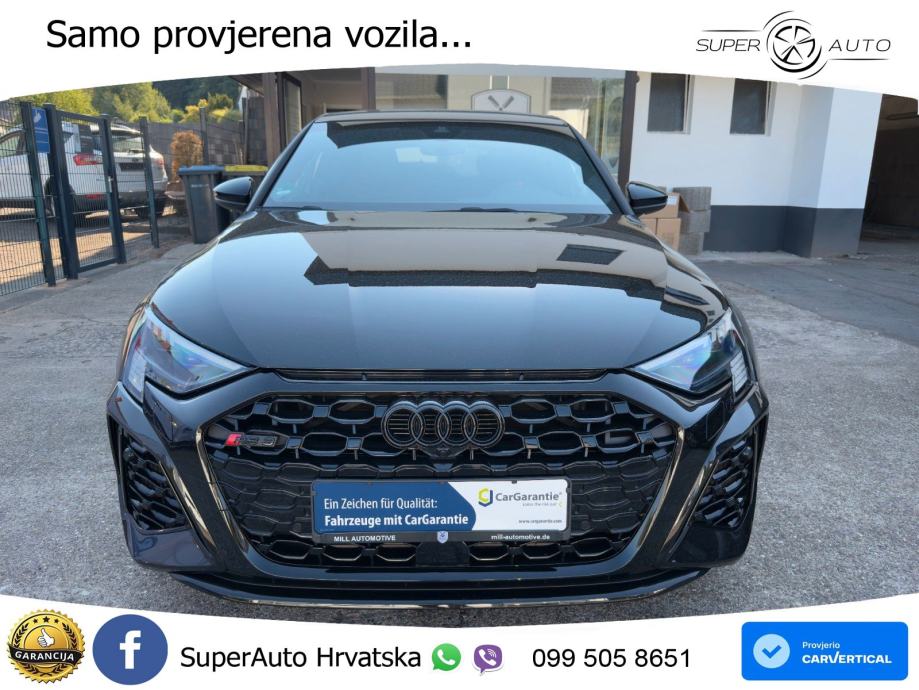 Audi RS3 Sportback 2.5 TFSI (400 KS) quattro S tronic LED+GR SJED+ACC, fotografija 3