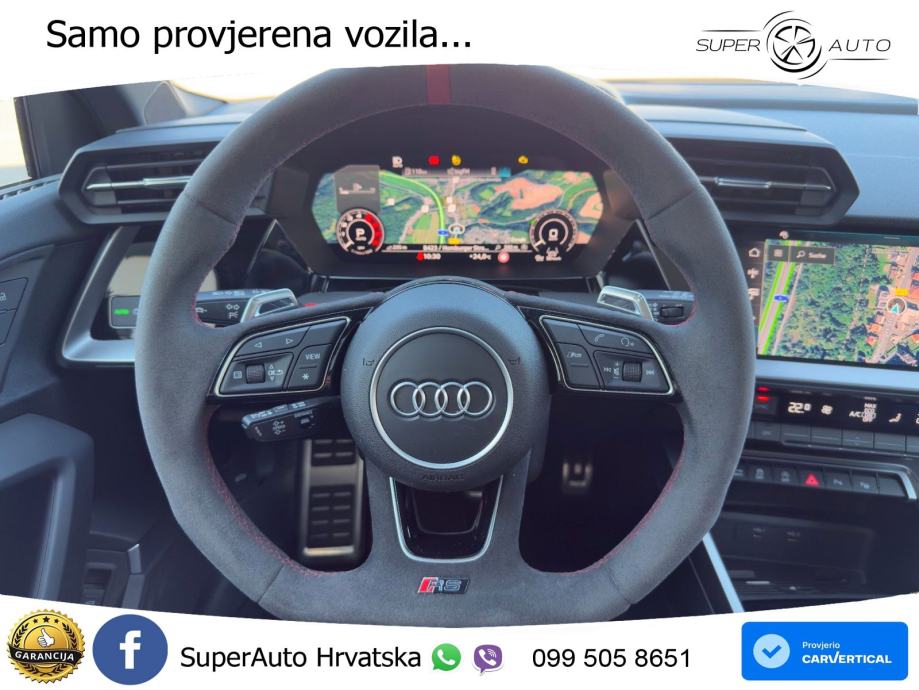 Audi RS3 Sportback 2.5 TFSI (400 KS) quattro S tronic LED+GR SJED+ACC, fotografija 11