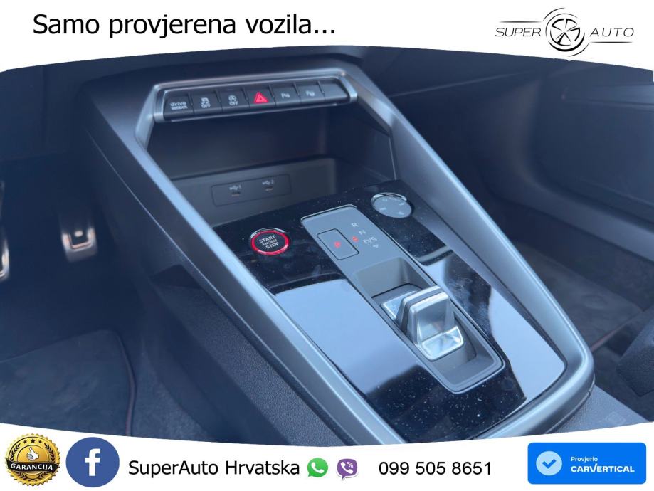 Audi RS3 Sportback 2.5 TFSI (400 KS) quattro S tronic LED+GR SJED+ACC, fotografija 13