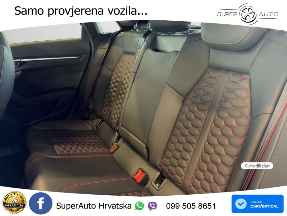 Audi RS3 Sportback 2.5 TFSI (400 KS) quattro S tronic, fotografija 14