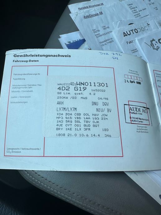 Audi S8 4,2 orginal šaltung, fotografija 19
