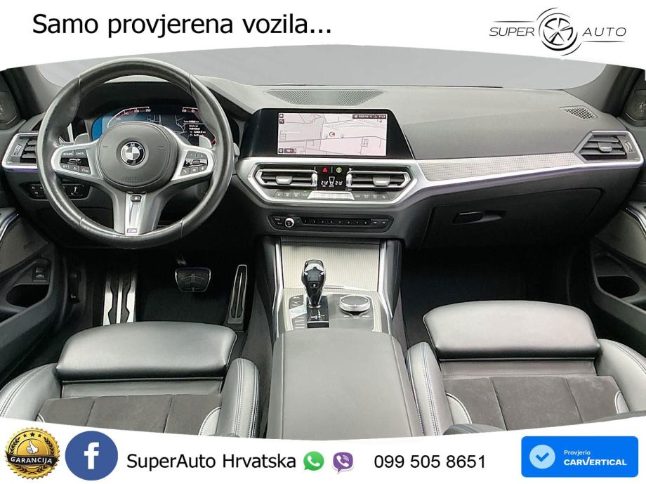 BMW 330i M Sport LASER H&K HEAD-UP AppleCar & Android Auto RFK, fotografija 13