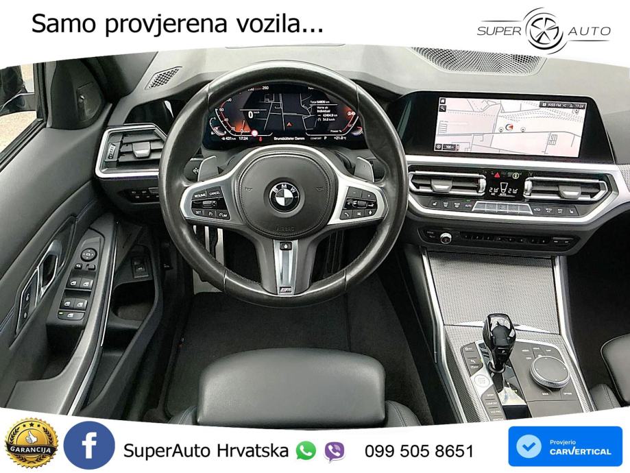 BMW 330i M Sport LASER H&K HEAD-UP AppleCar & Android Auto RFK, fotografija 14