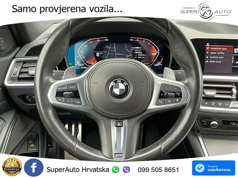 BMW 330i M Sport LASER H&K HEAD-UP AppleCar & Android Auto RFK, fotografija 15
