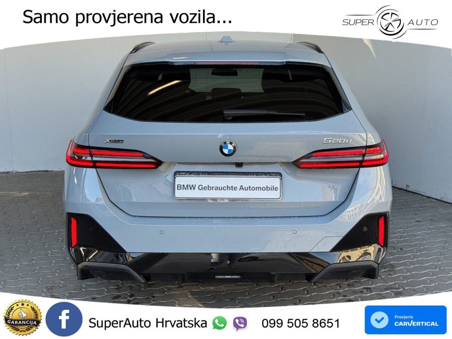 BMW 520d Touring (197 KS) xDrive Steptronic M Sport LED+GR SJED+ACC, pogled izvana - slika 3