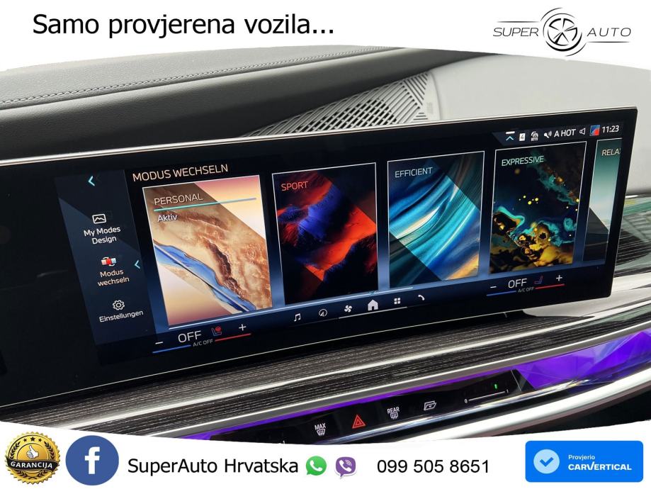 BMW 740d (299 KS) xDrive Steptronic ZRAČNI+ACC+GR SJED+KAM+PANO, fotografija 11