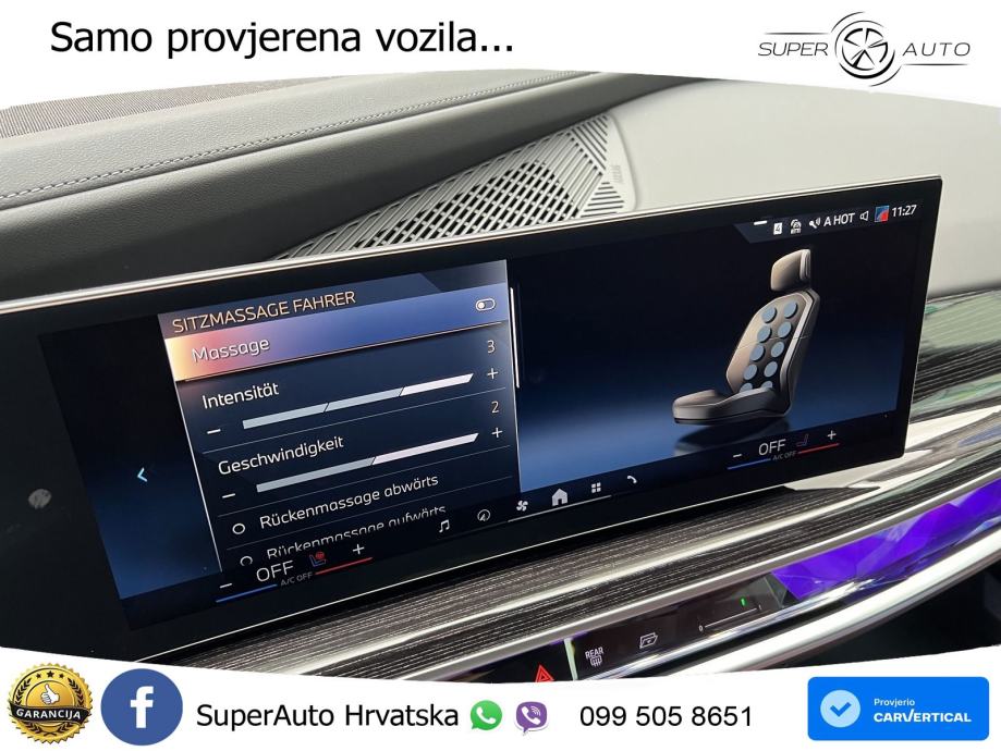 BMW 740d (299 KS) xDrive Steptronic ZRAČNI+ACC+GR SJED+KAM+PANO, fotografija 12
