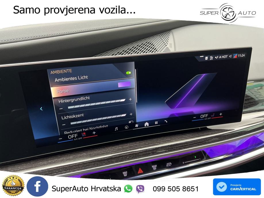 BMW 740d (299 KS) xDrive Steptronic ZRAČNI+ACC+GR SJED+KAM+PANO, fotografija 13