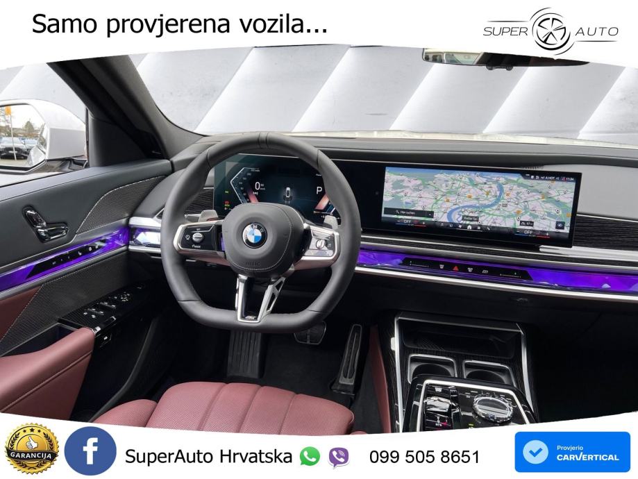 BMW 740d (299 KS) xDrive Steptronic ZRAČNI+ACC+GR SJED+KAM+PANO, fotografija 15