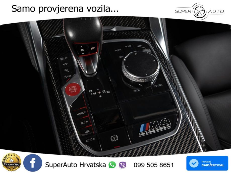 BMW M4 Competition 3.0 (510 KS) Steptronic LED+GR SJED+ACC, fotografija 20