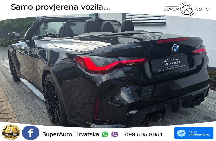 BMW M4 Convertible Competition 3.0 (510 KS) xDrive Steptronic LED+GR S, fotografija 3