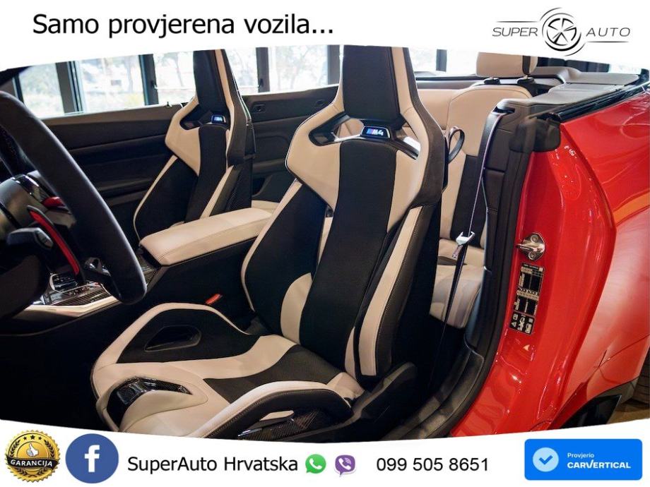 BMW M4 Convertible Competition 3.0 (530 KS) xDrive Steptronic LED+GR S, fotografija 12