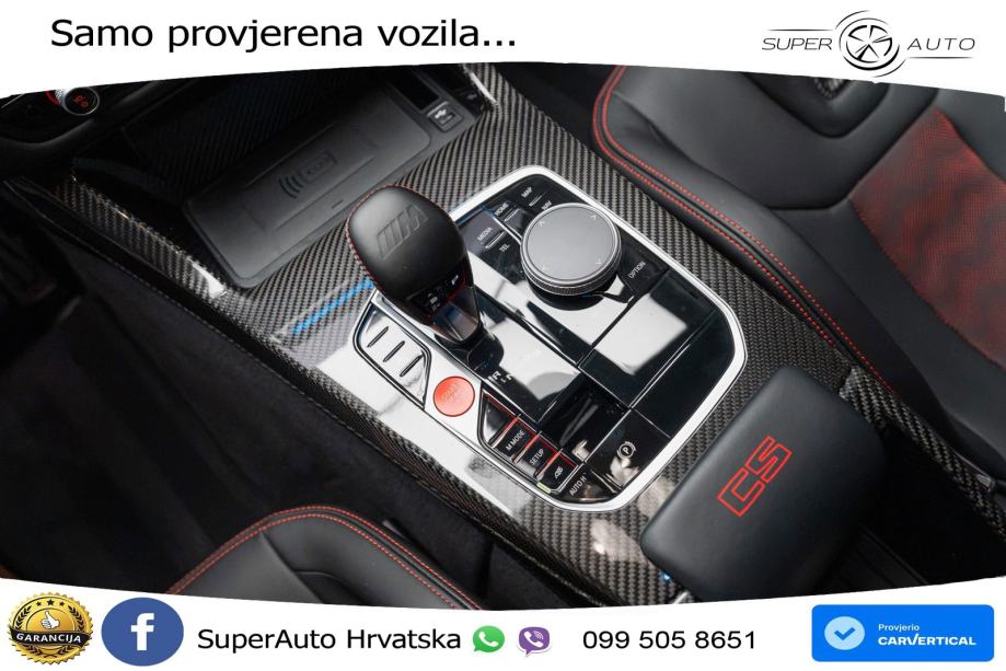 BMW M4 CS 3.0 (550 KS) xDrive Steptronic LED+GR SJED+ACC, fotografija 19