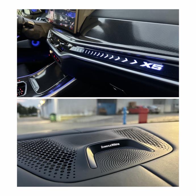 BMW X5 50e M-SPORT PRO B&W PANO LASER KOŽA ICONIC HUD U PDV-u FULL, fotografija 10