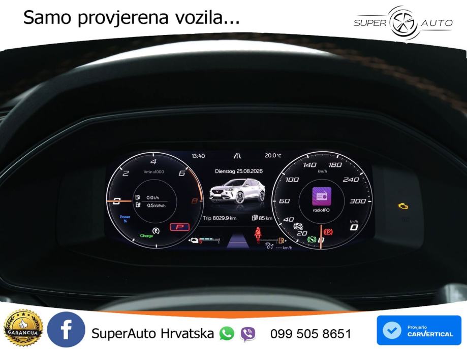 Cupra Formentor 1.4 TSI (204 KS) e-Hybrid DSG LED+GR SJED+ACC, fotografija 18