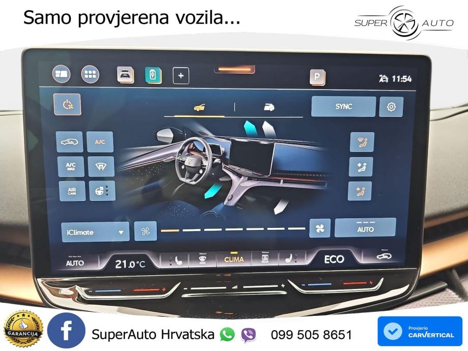 Cupra Tavascan 82 kWh (286 KS) LED+GR SJED+ACC, fotografija 11