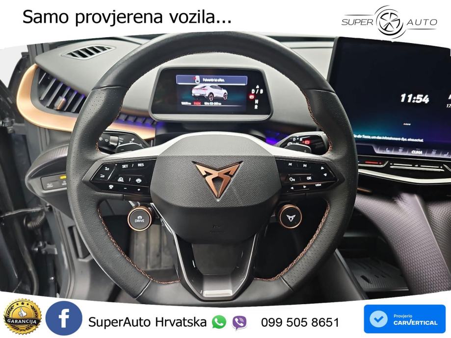 Cupra Tavascan 82 kWh (286 KS) LED+GR SJED+ACC, fotografija 13